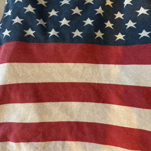 Patriotic RED WHITE BLUE Sweater by Tasha Palizzi SIZE MED - Picture 7 of 8